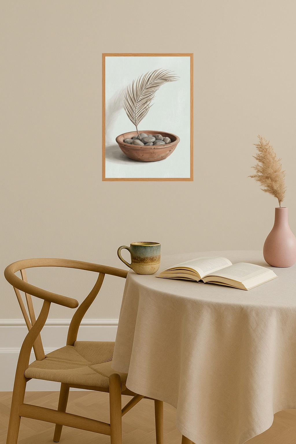 Poster mockup - Single poster in Nordic interior