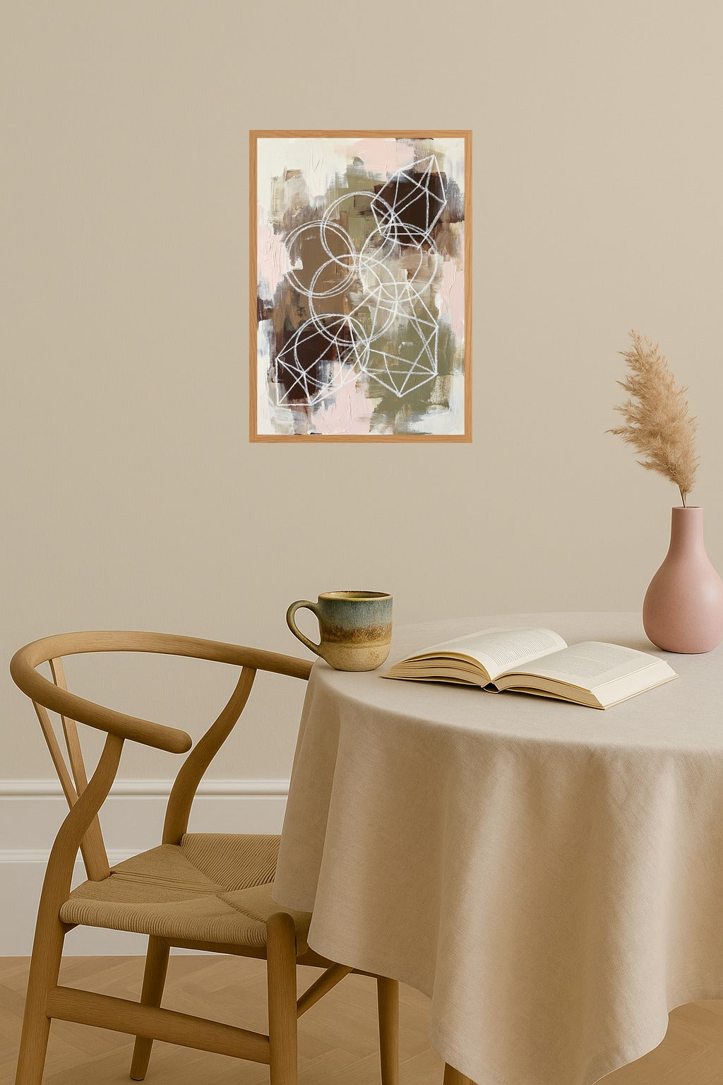 Poster mockup - Single poster in Nordic interior