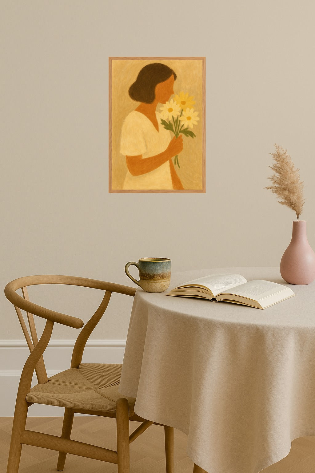 Poster mockup - Single poster in Nordic interior