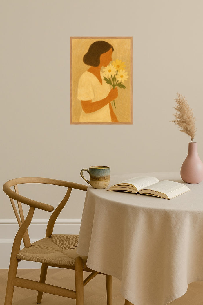 Poster mockup - Single poster in Nordic interior