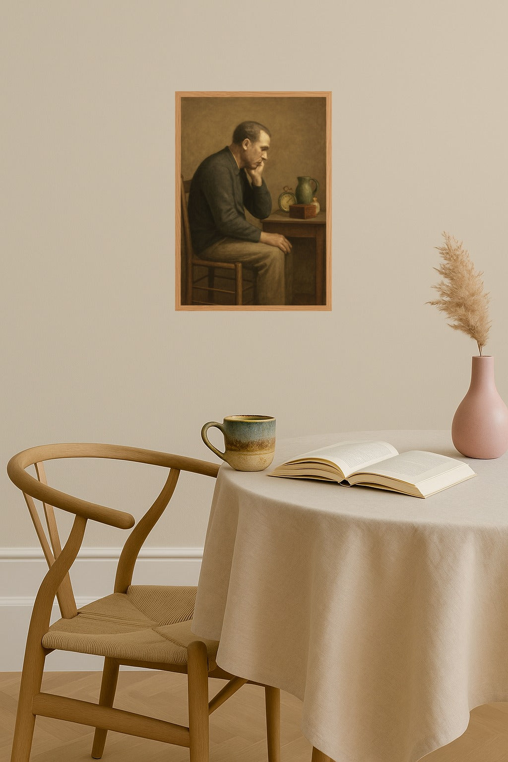 Poster mockup - Single poster in Nordic interior