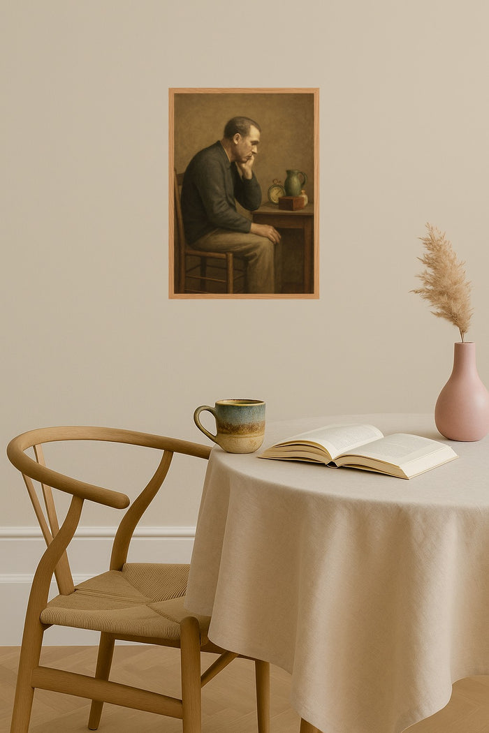 Poster mockup - Single poster in Nordic interior