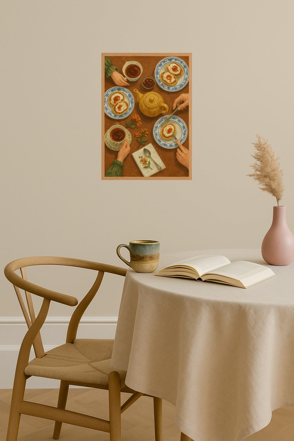 Poster mockup - Single poster in Nordic interior