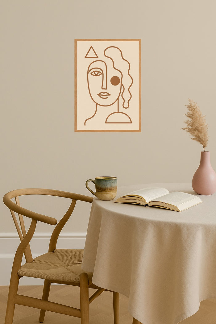Poster mockup - Single poster in Nordic interior