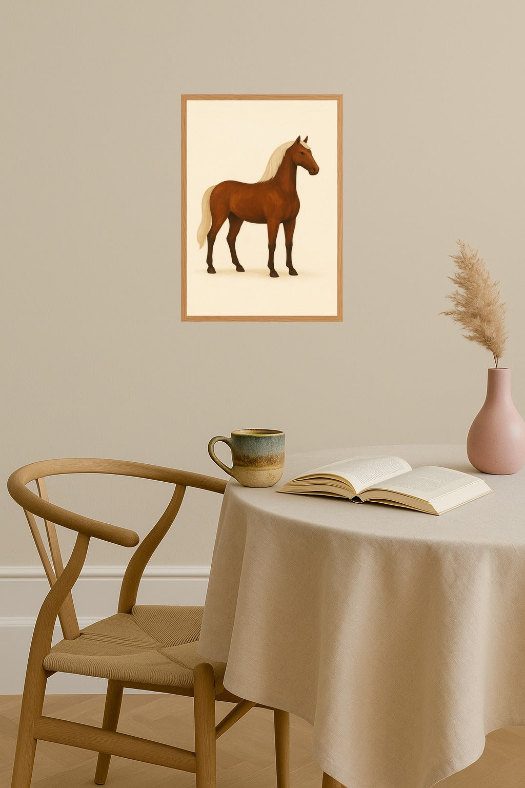 Poster mockup - Single poster in Nordic interior