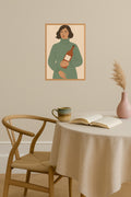 Poster mockup - Single poster in Nordic interior