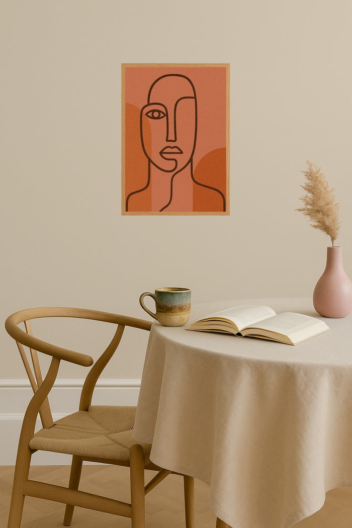 Poster mockup - Single poster in Nordic interior