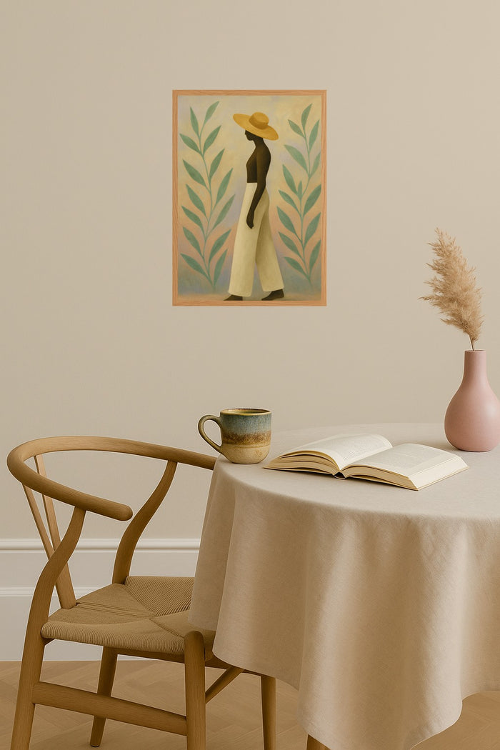 Poster mockup - Single poster in Nordic interior