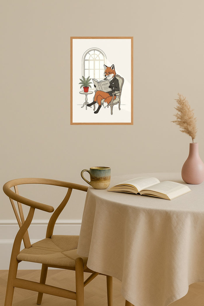 Poster mockup - Single poster in Nordic interior