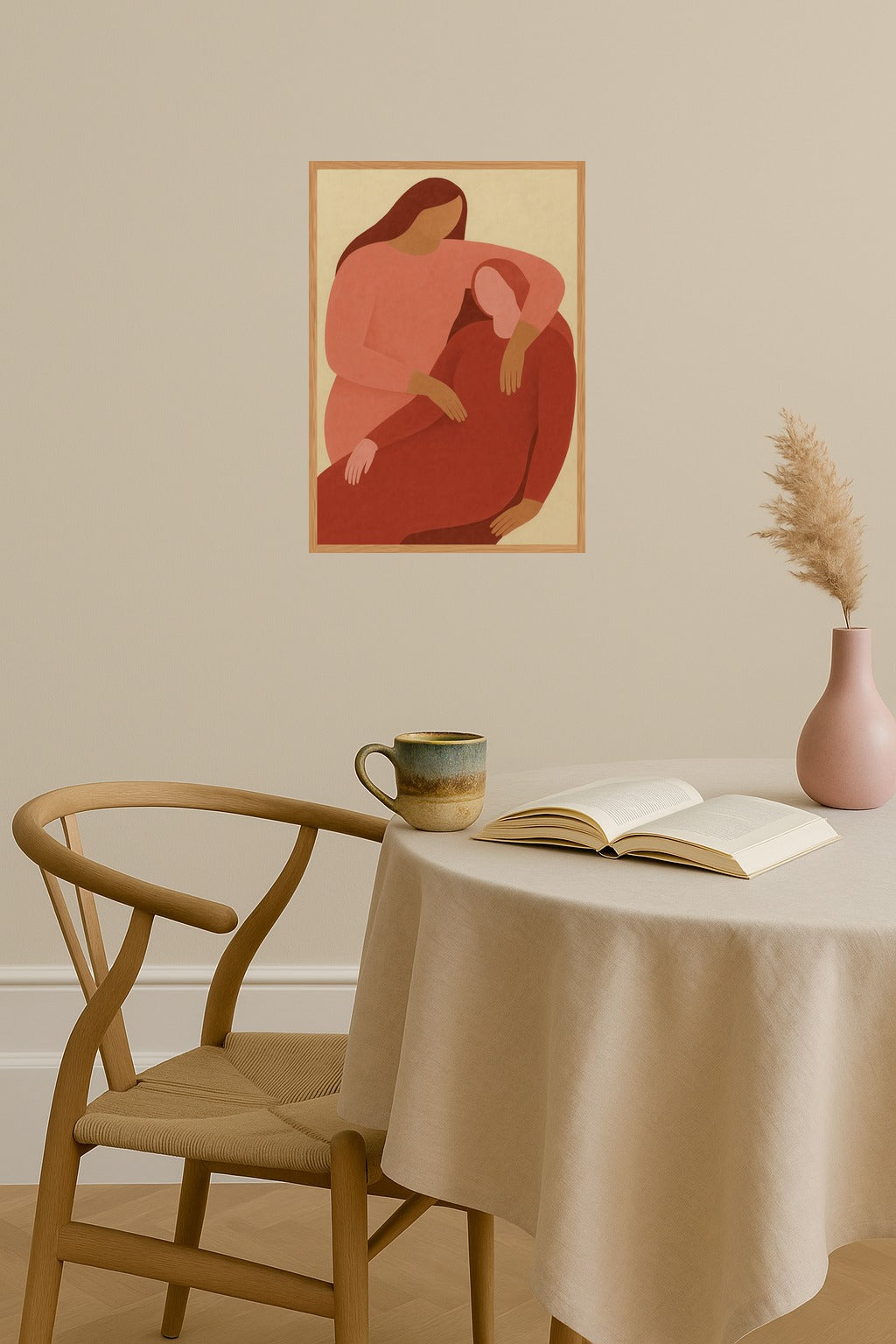 Poster mockup - Single poster in Nordic interior