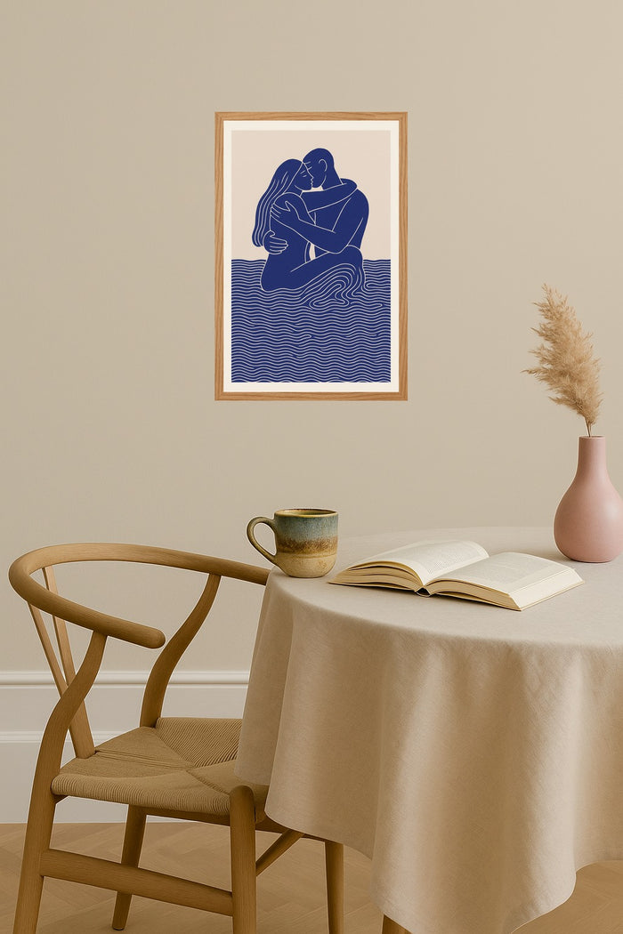 Poster mockup - Single poster in Nordic interior