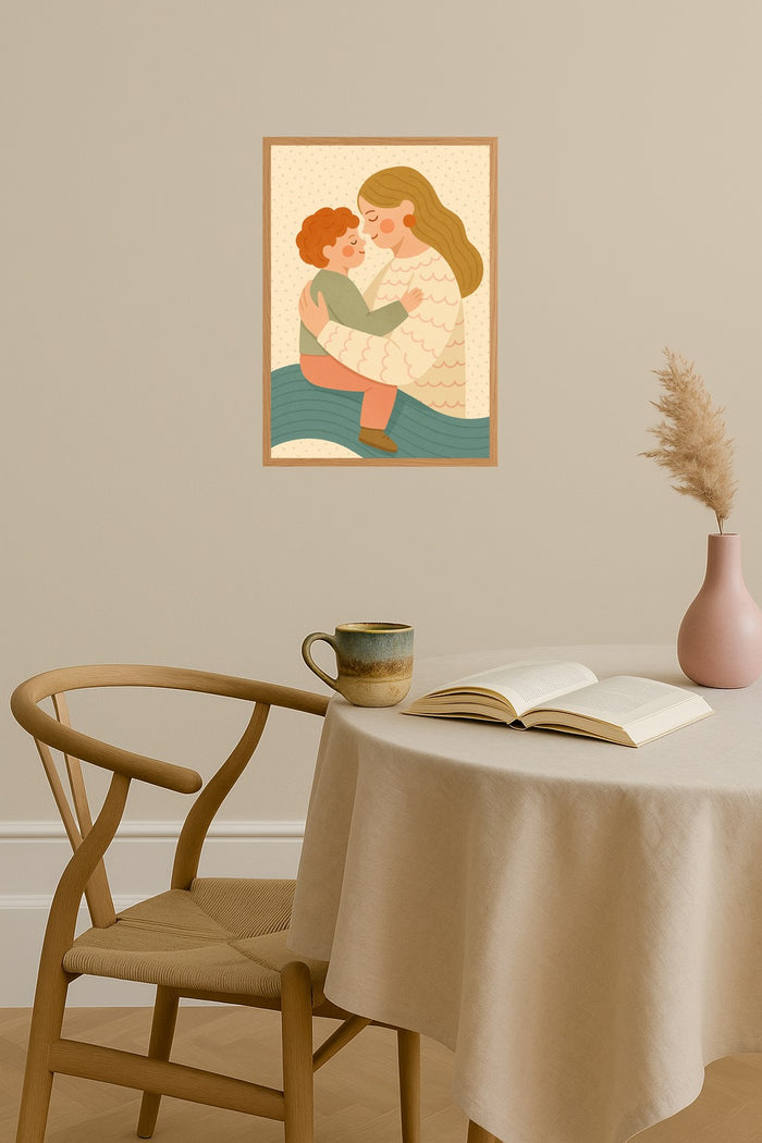 Poster mockup - Single poster in Nordic interior