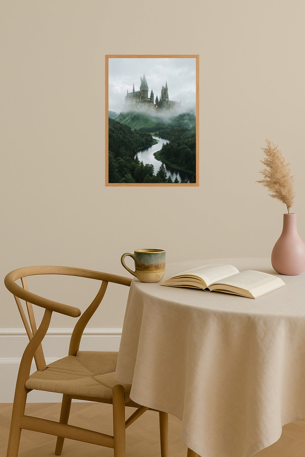 Poster mockup - Single poster in Nordic interior