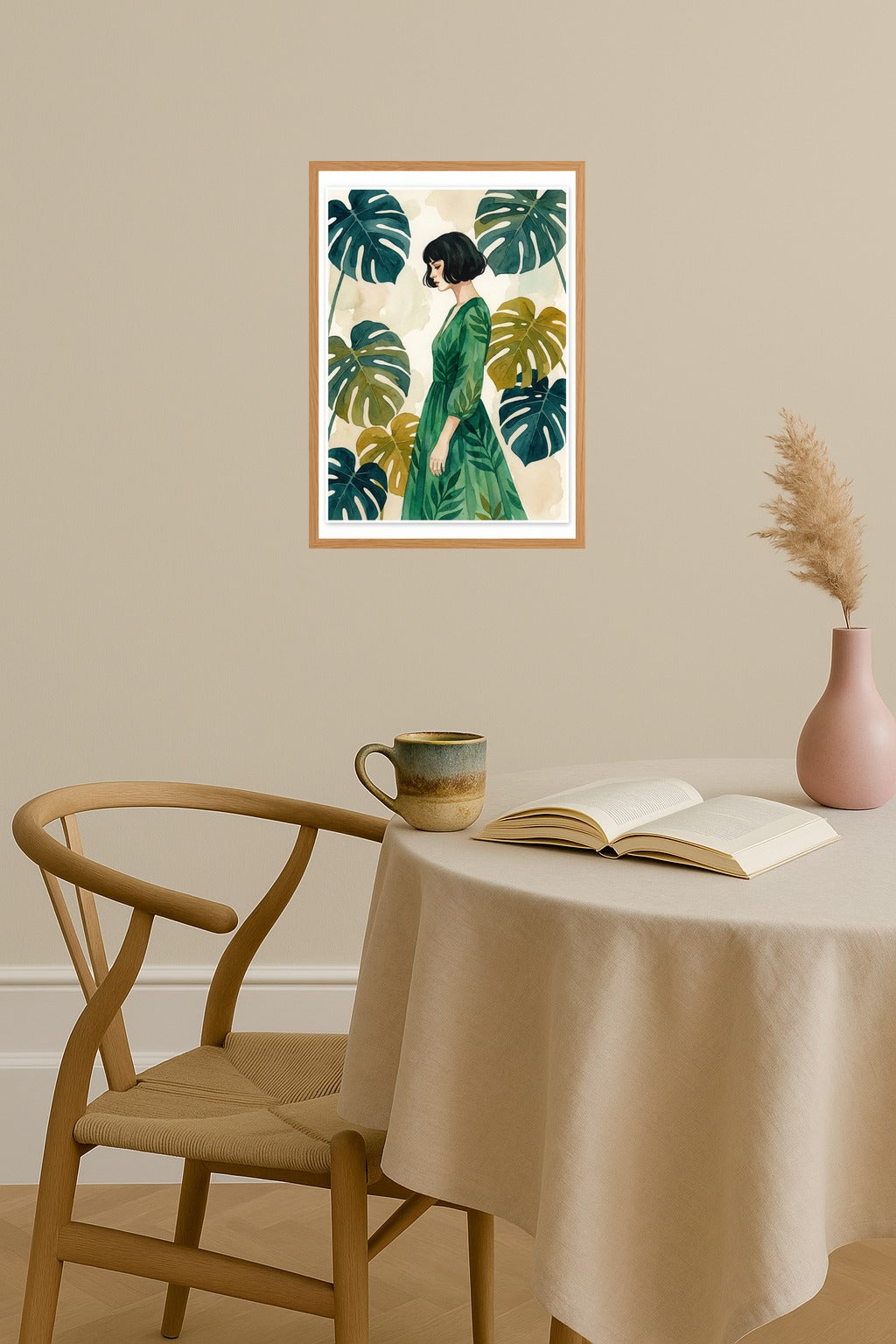 Poster mockup - Single poster in Nordic interior