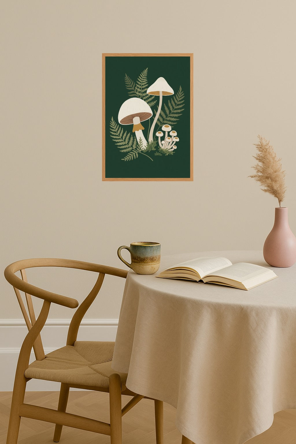 Poster mockup - Single poster in Nordic interior