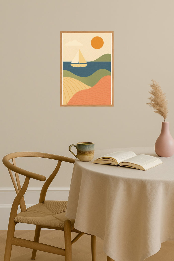 Poster mockup - Single poster in Nordic interior