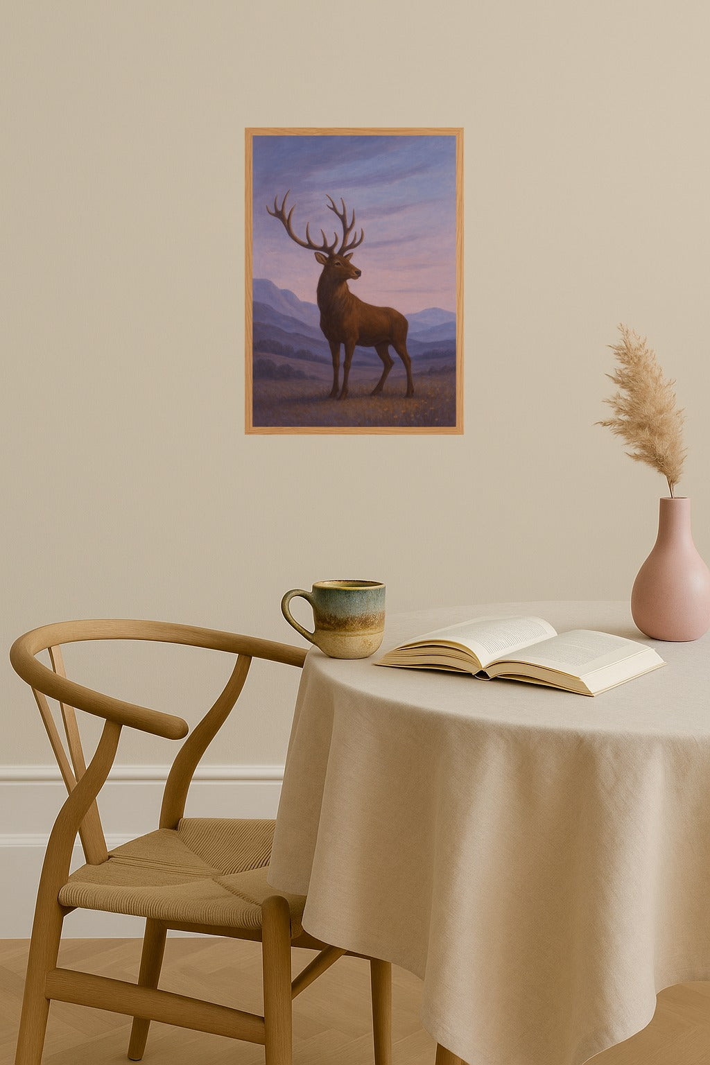 Poster mockup - Single poster in Nordic interior