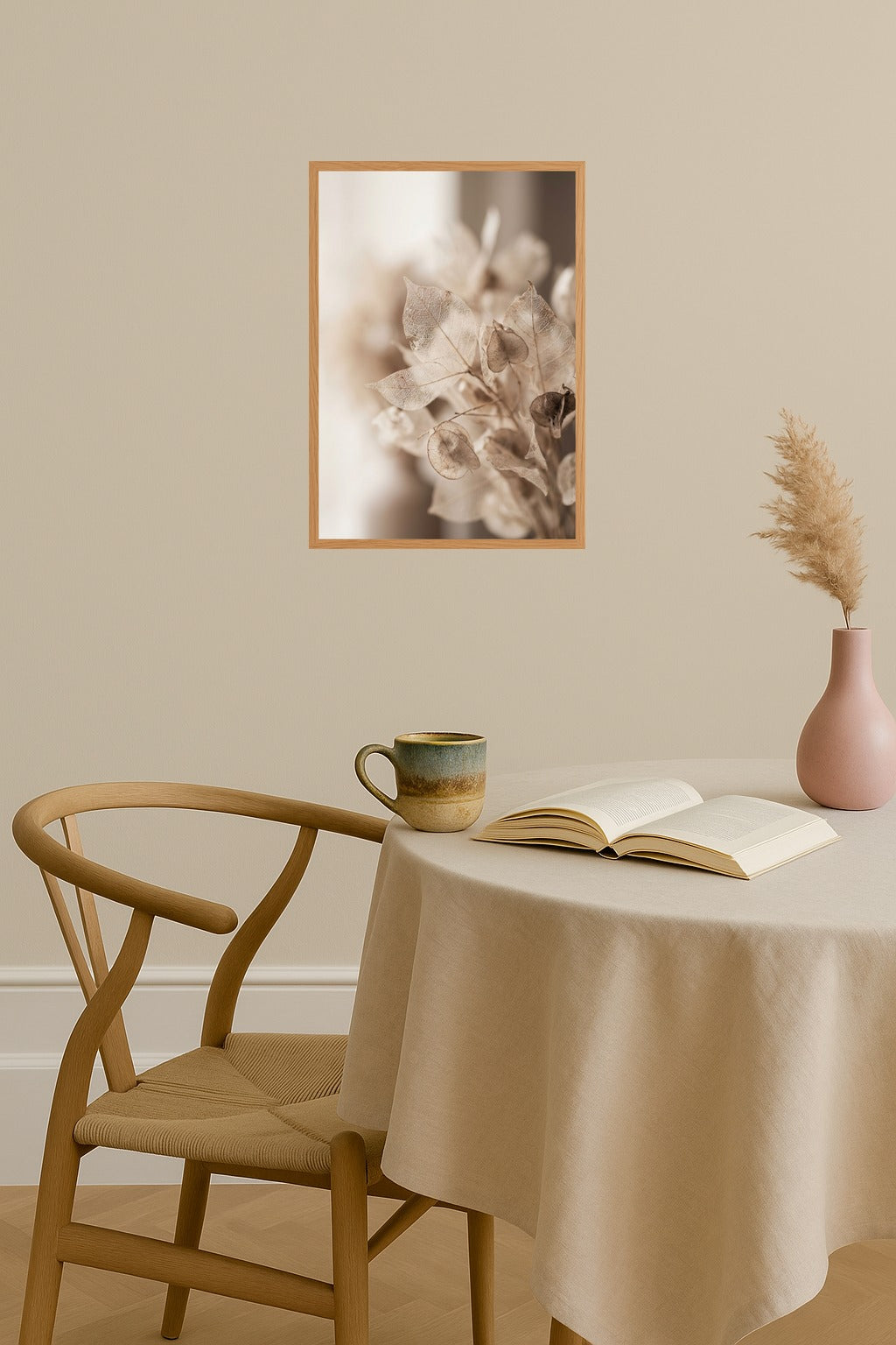 Poster mockup - Single poster in Nordic interior