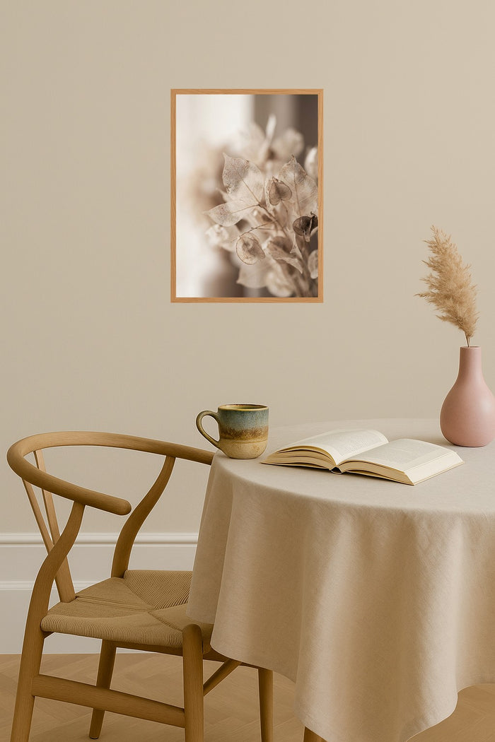 Poster mockup - Single poster in Nordic interior
