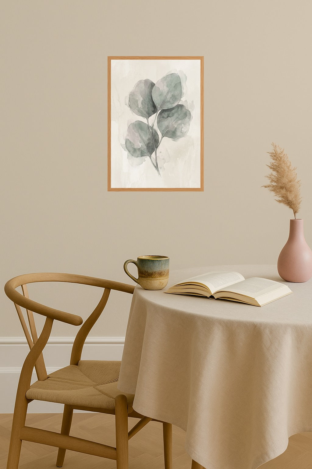 Poster mockup - Single poster in Nordic interior