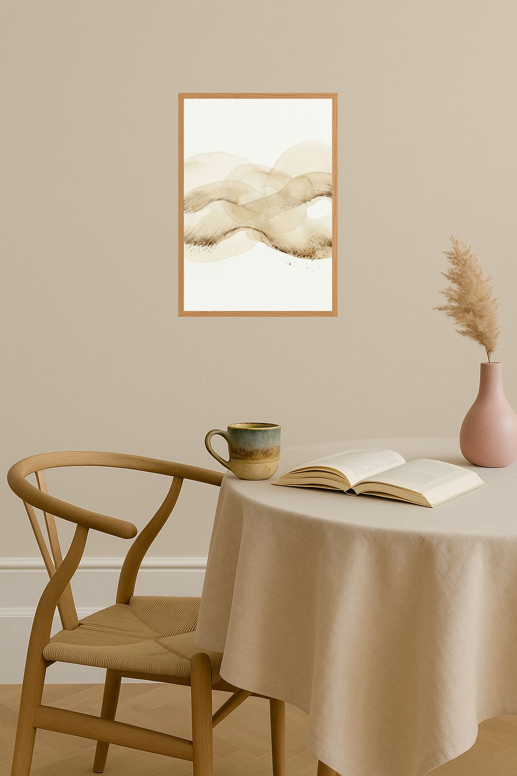 Poster mockup - Single poster in Nordic interior