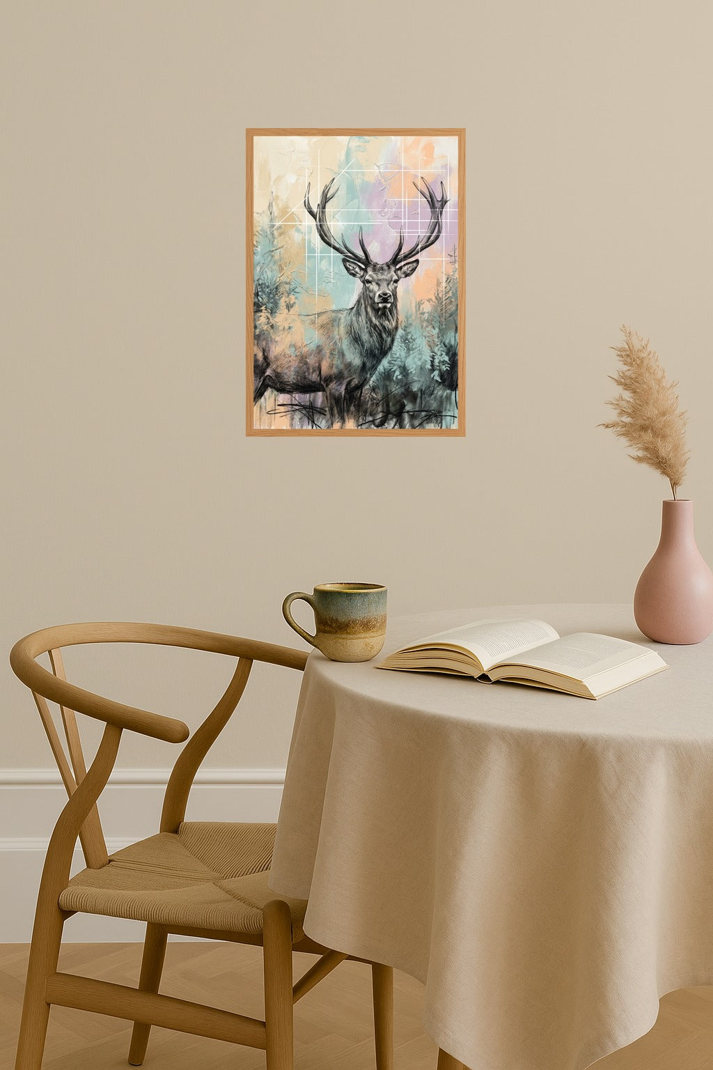Poster mockup - Single poster in Nordic interior