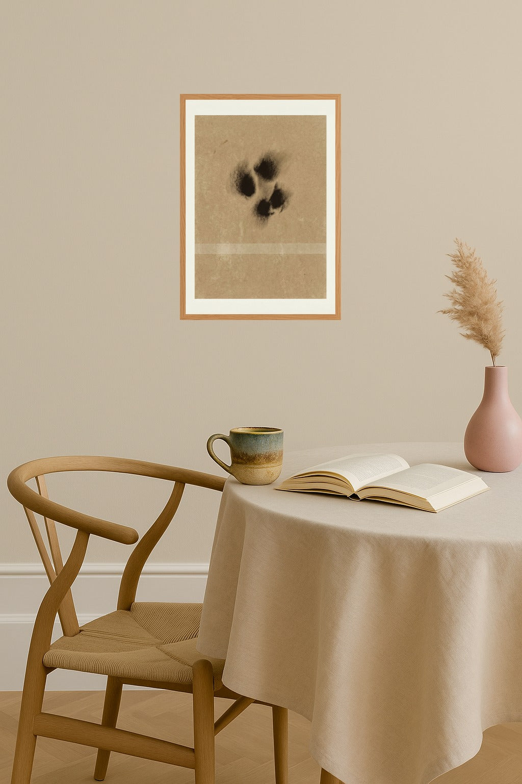 Poster mockup - Single poster in Nordic interior