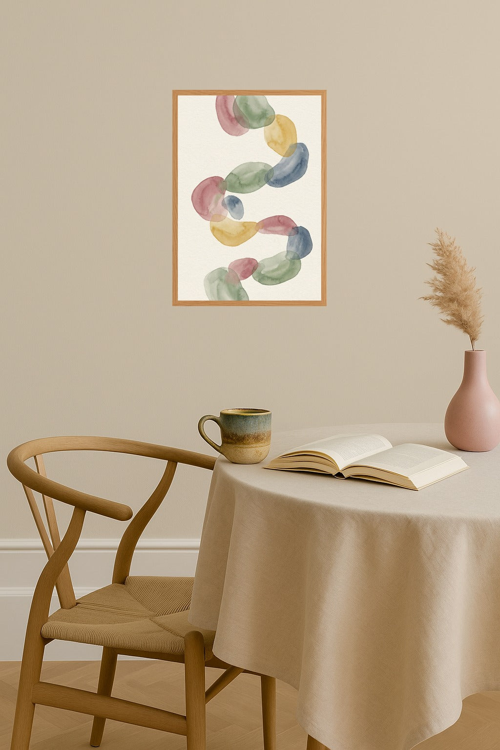 Poster mockup - Single poster in Nordic interior