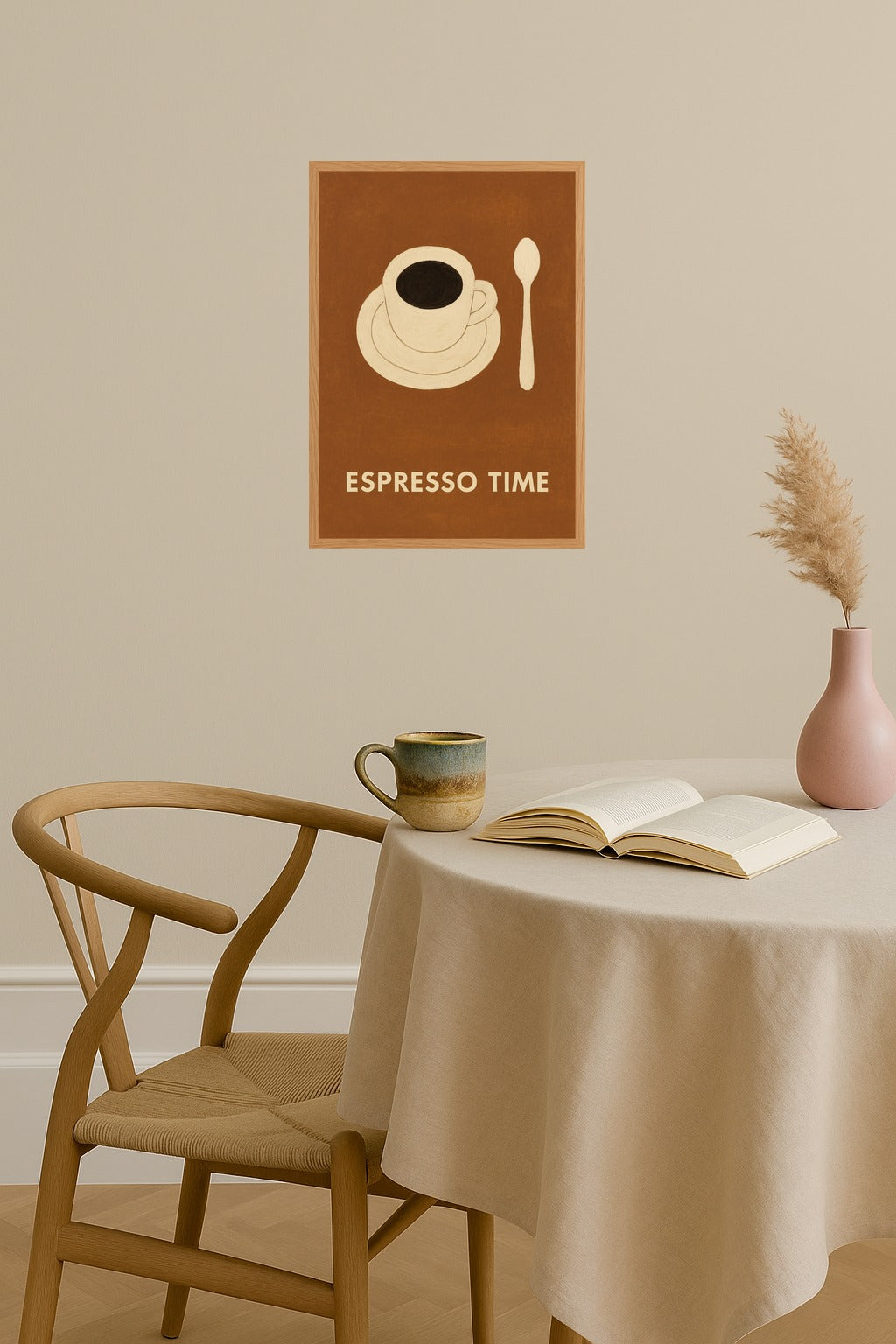 Poster mockup - Single poster in Nordic interior