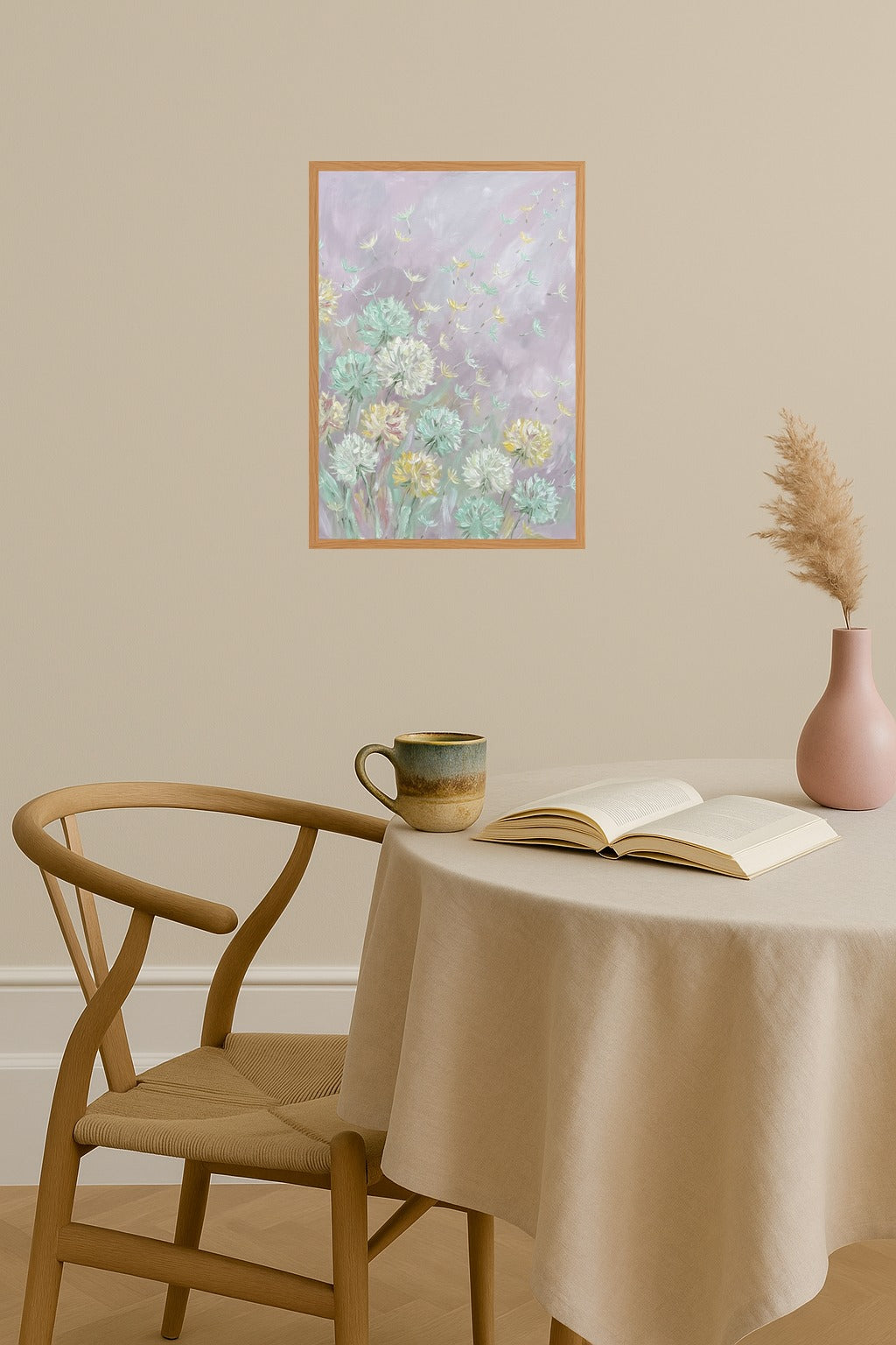 Poster mockup - Single poster in Nordic interior