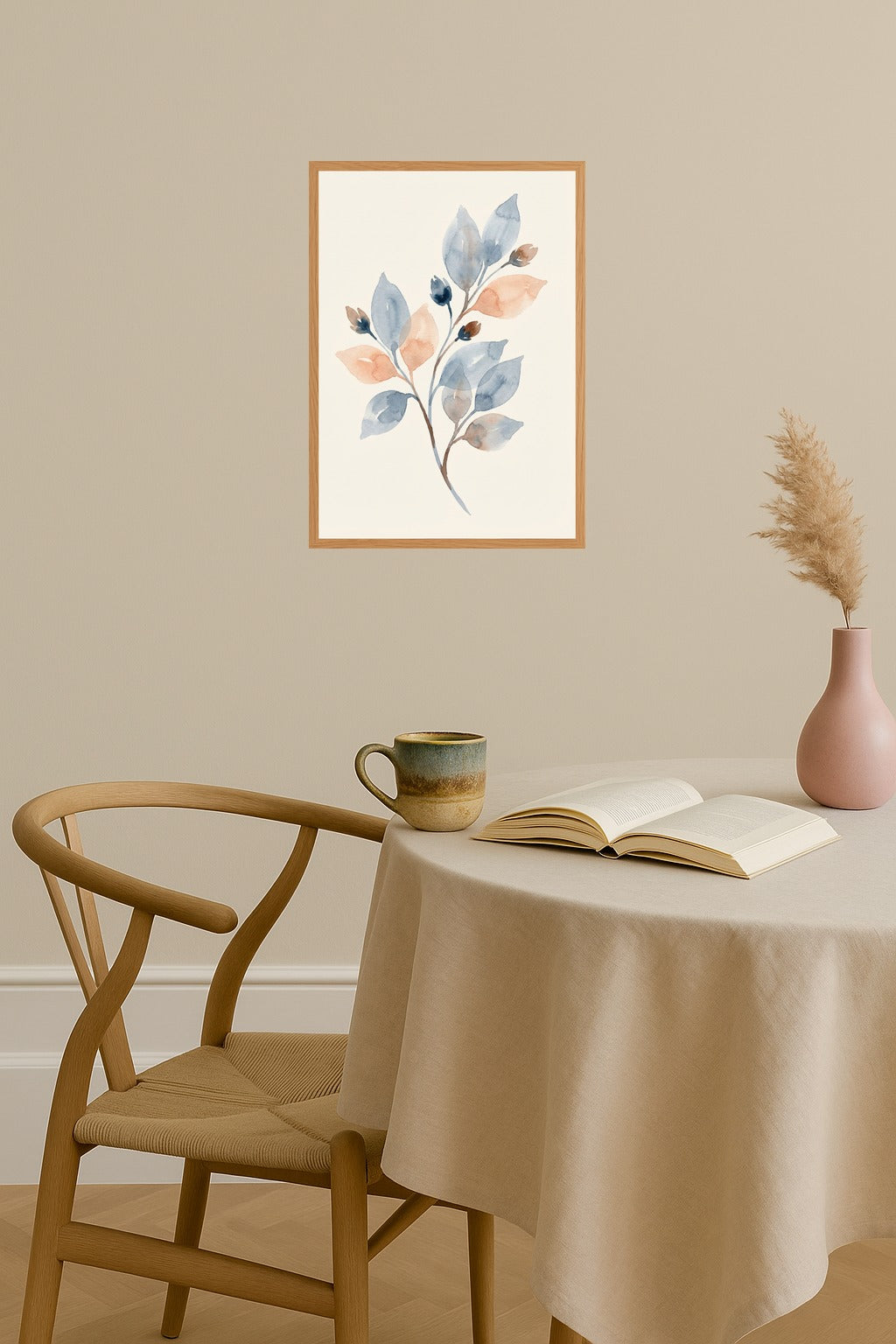 Poster mockup - Single poster in Nordic interior