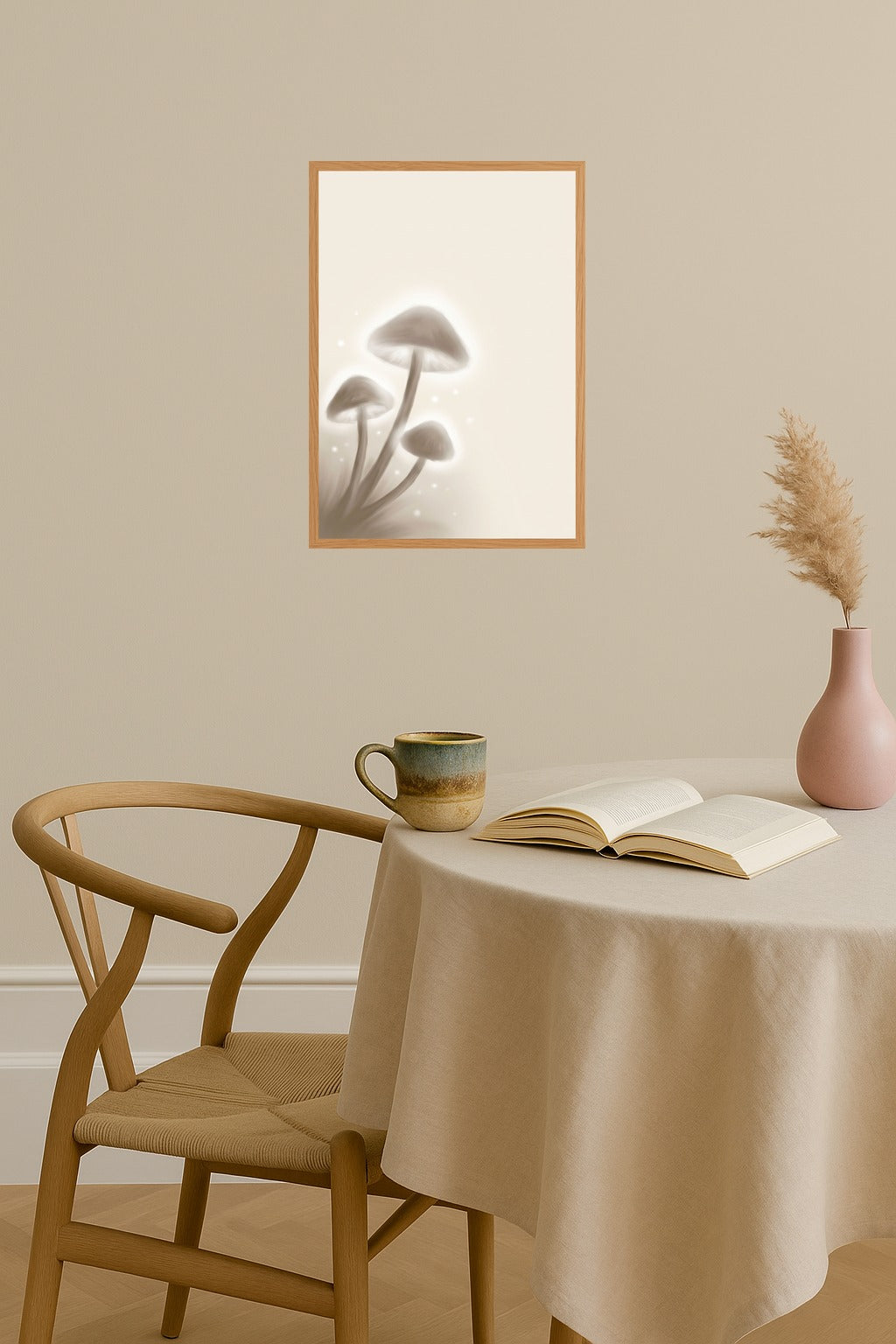 Poster mockup - Single poster in Nordic interior