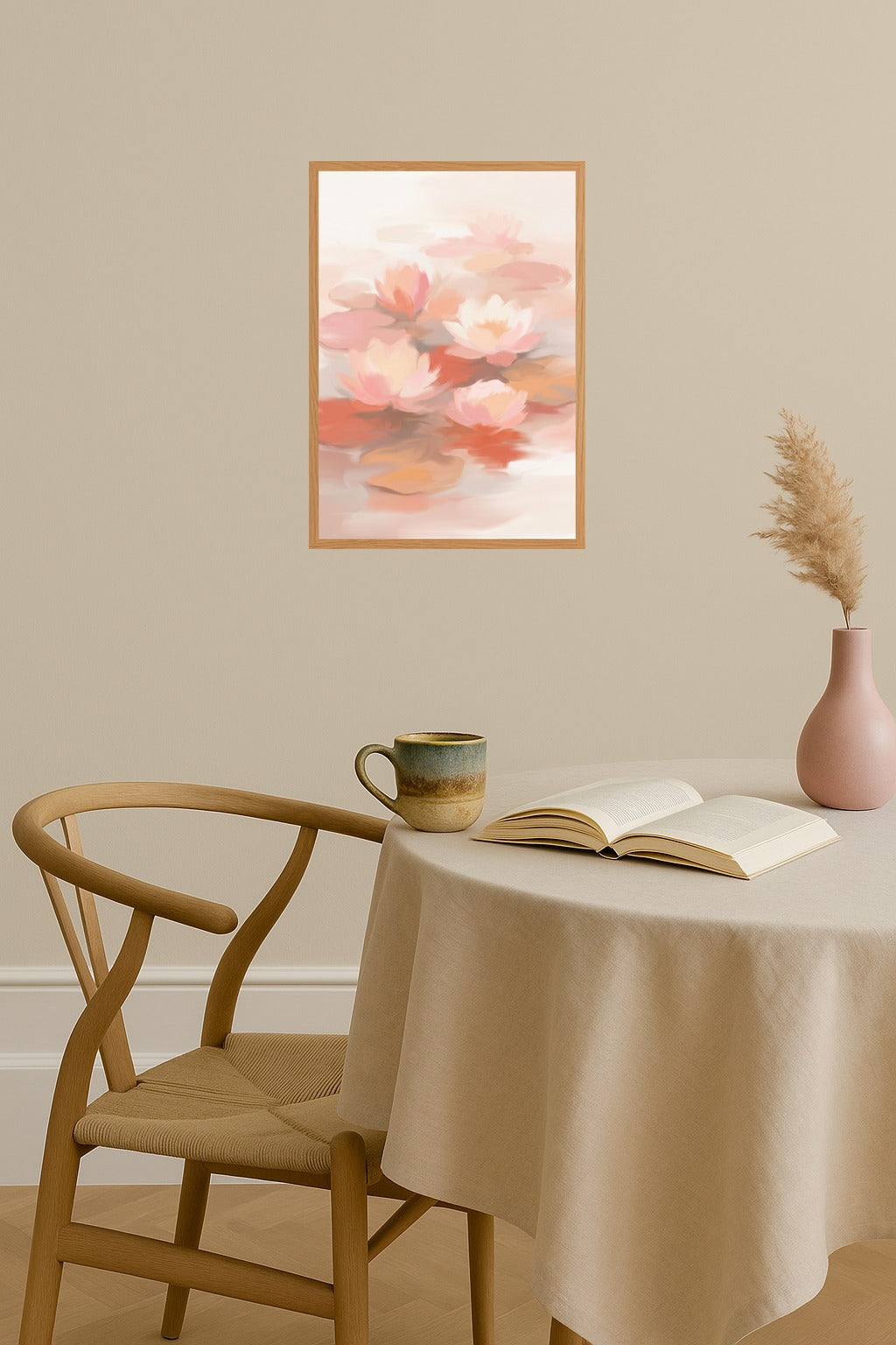 Poster mockup - Single poster in Nordic interior