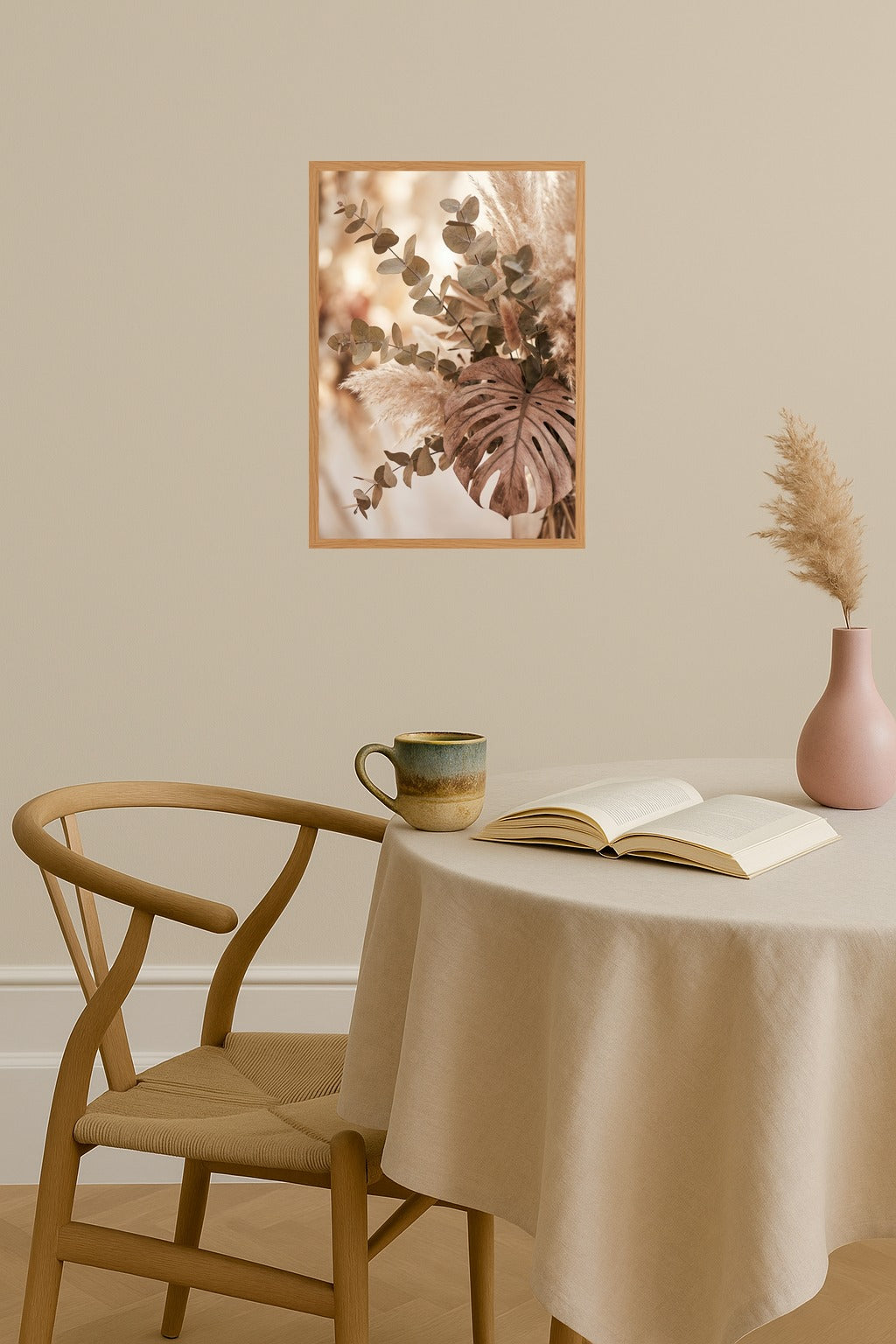 Poster mockup - Single poster in Nordic interior