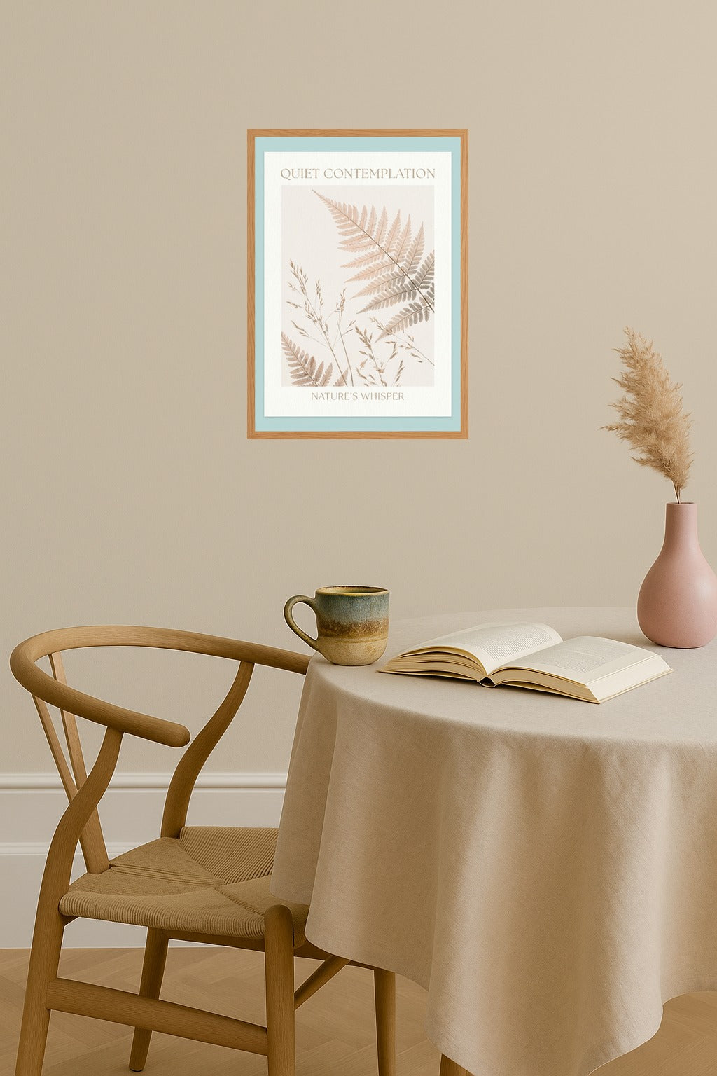 Poster mockup - Single poster in Nordic interior