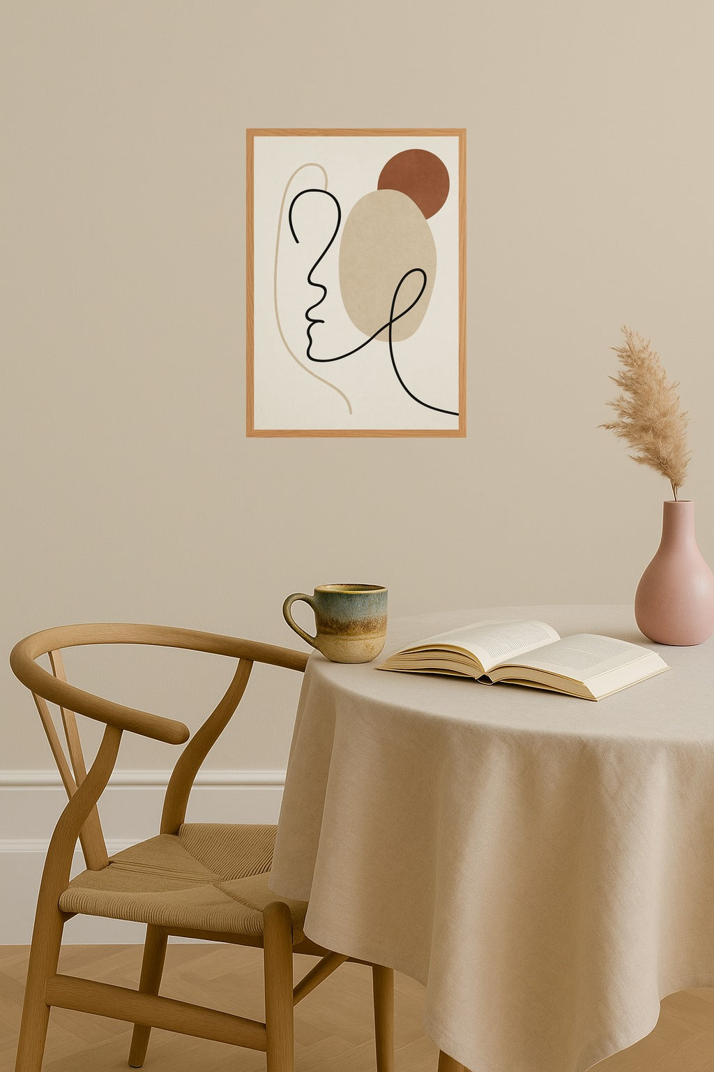 Poster mockup - Single poster in Nordic interior