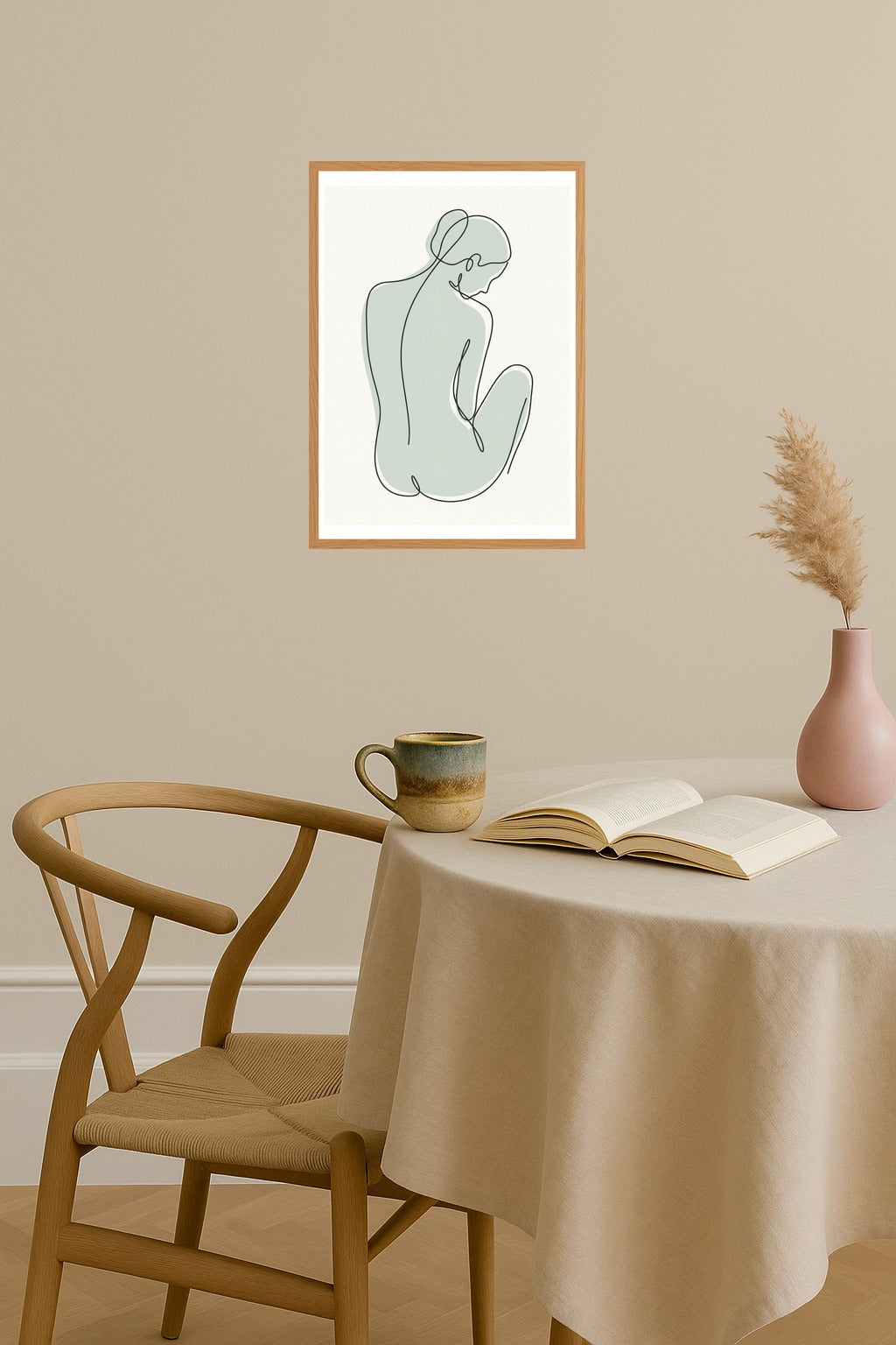 Poster mockup - Single poster in Nordic interior