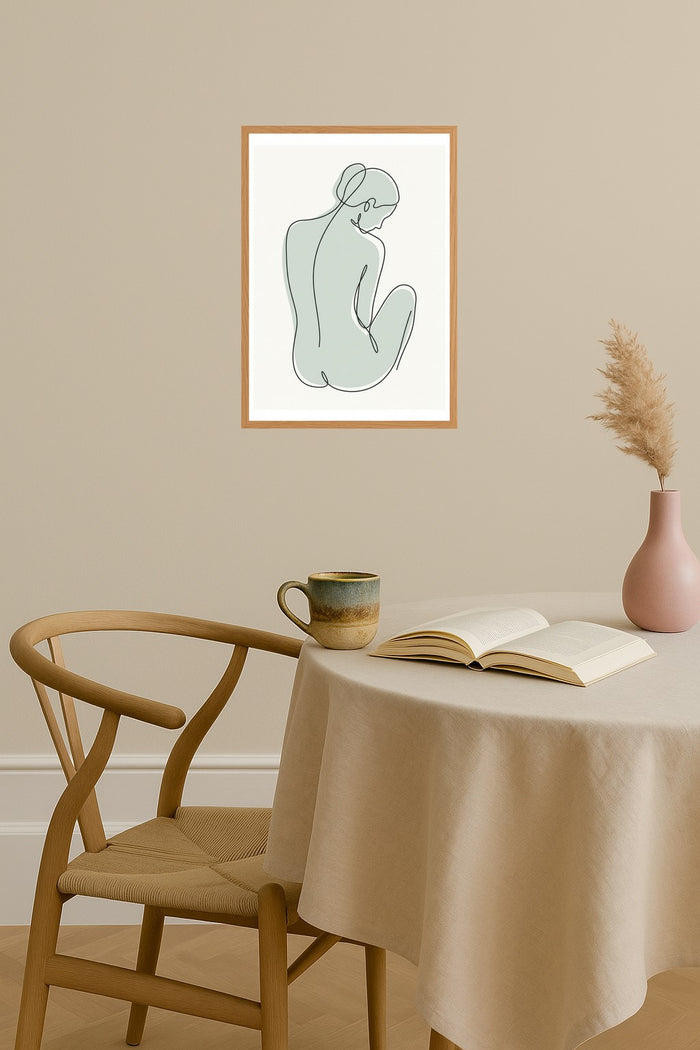 Poster mockup - Single poster in Nordic interior