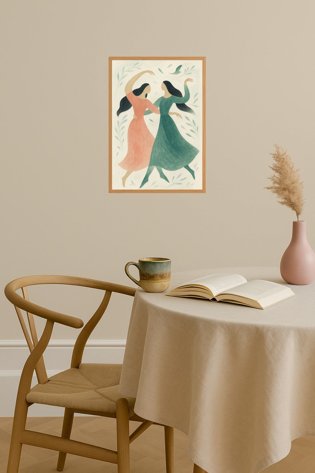 Poster mockup - Single poster in Nordic interior