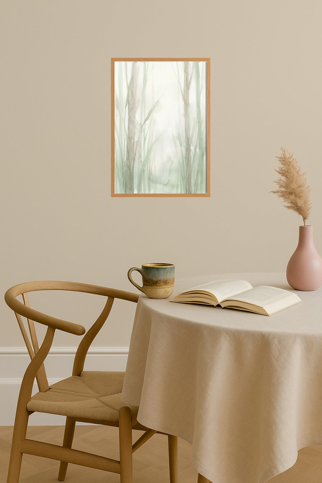 Poster mockup - Single poster in Nordic interior