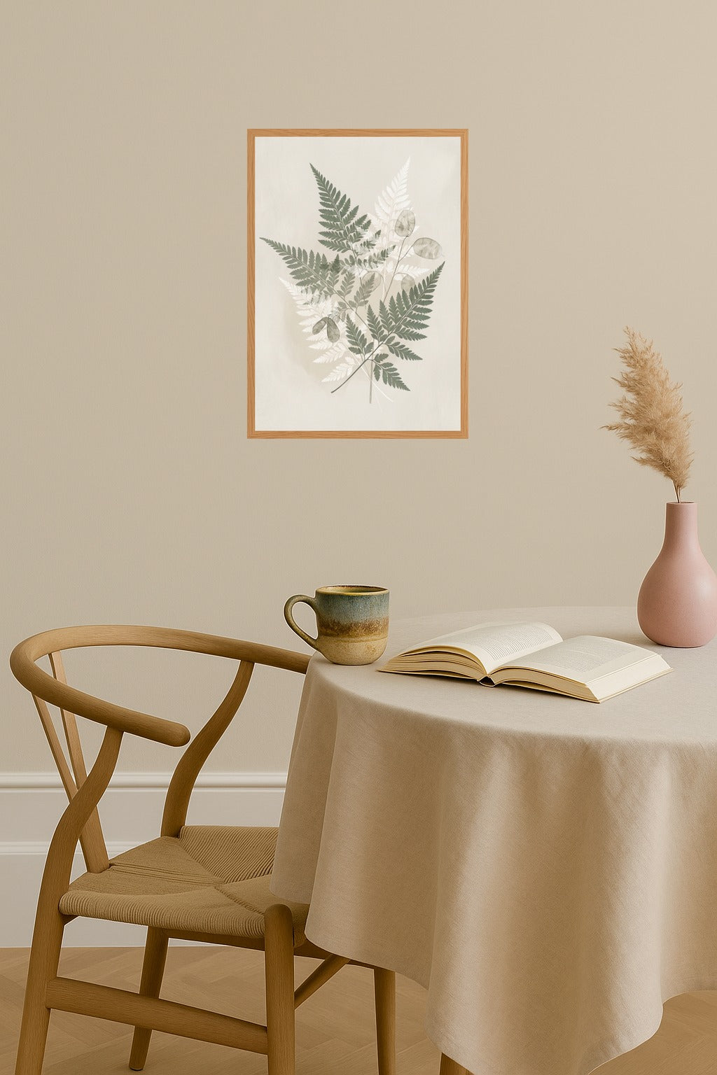 Poster mockup - Single poster in Nordic interior