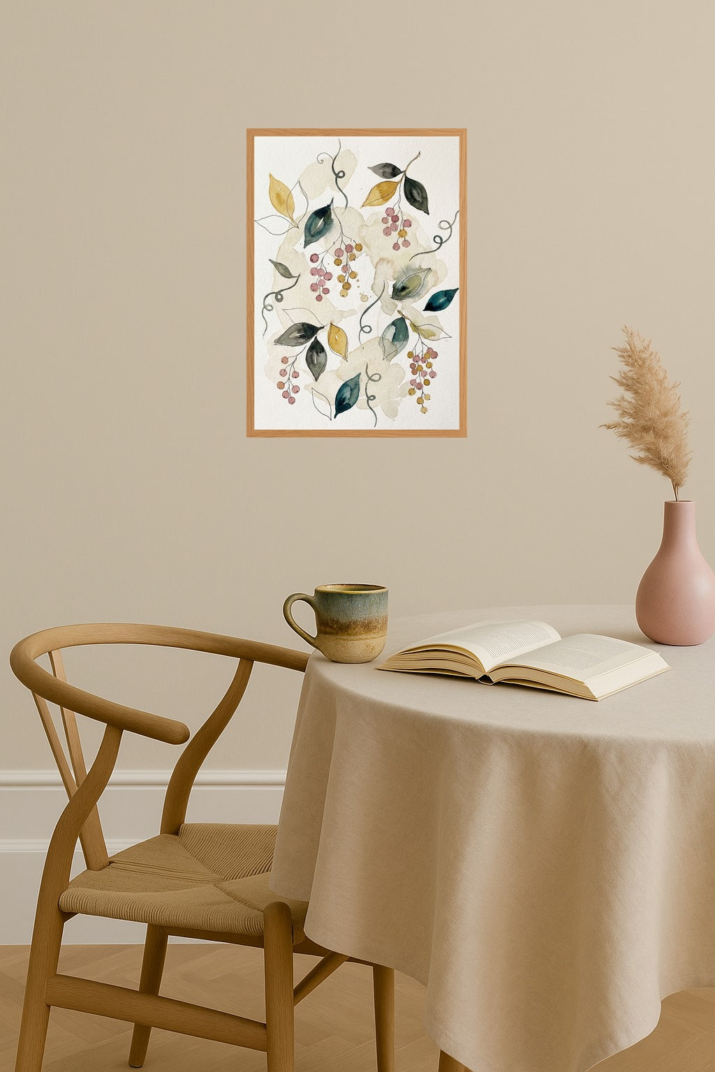 Poster mockup - Single poster in Nordic interior