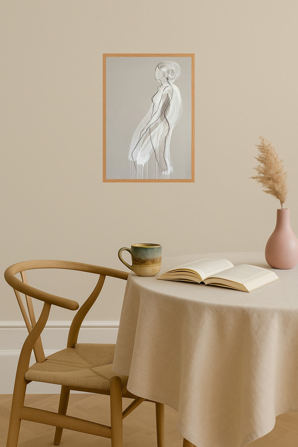Poster mockup - Single poster in Nordic interior