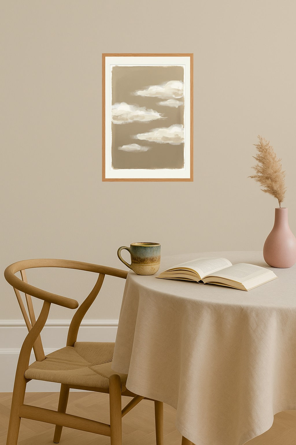 Poster mockup - Single poster in Nordic interior