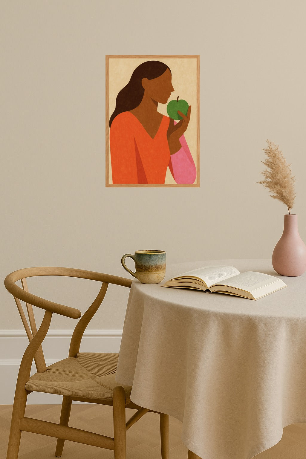 Poster mockup - Single poster in Nordic interior