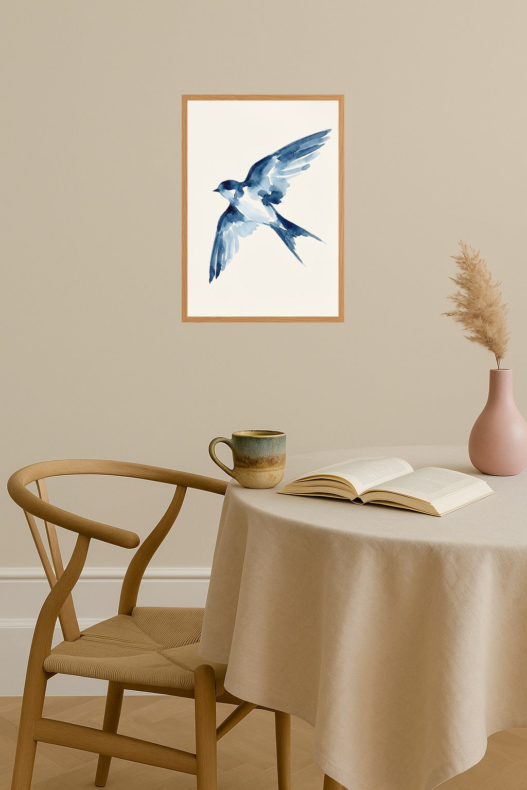 Poster mockup - Single poster in Nordic interior