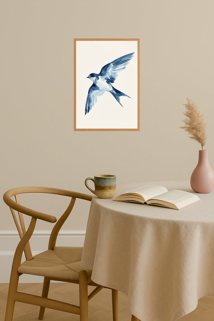 Poster mockup - Single poster in Nordic interior