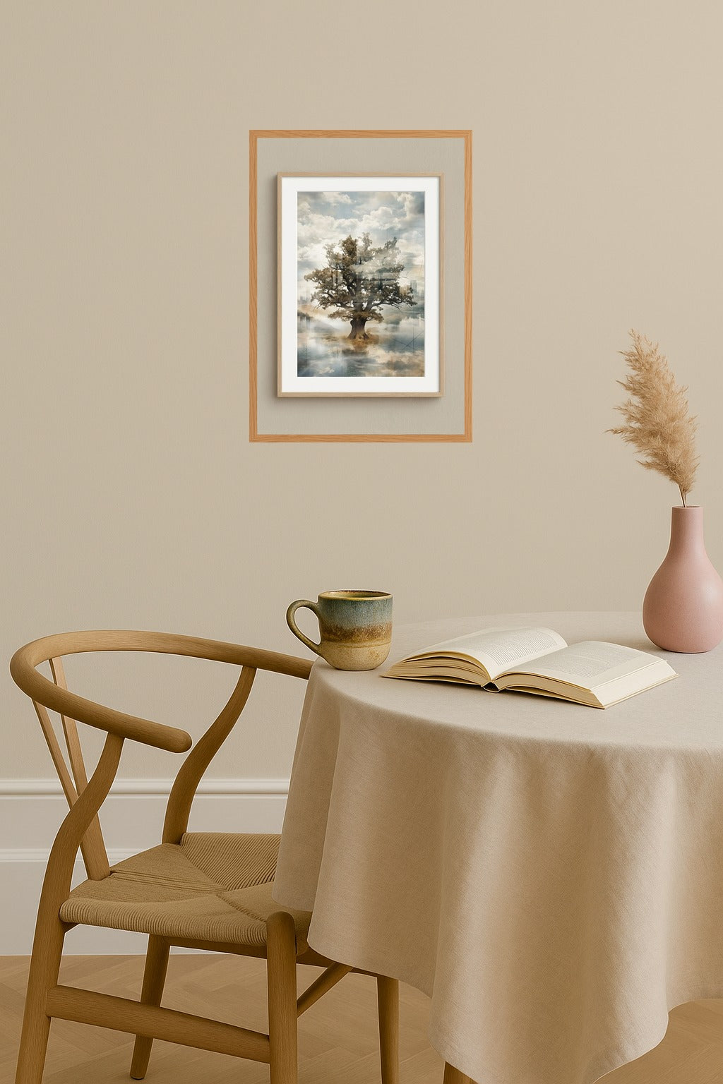 Poster mockup - Single poster in Nordic interior