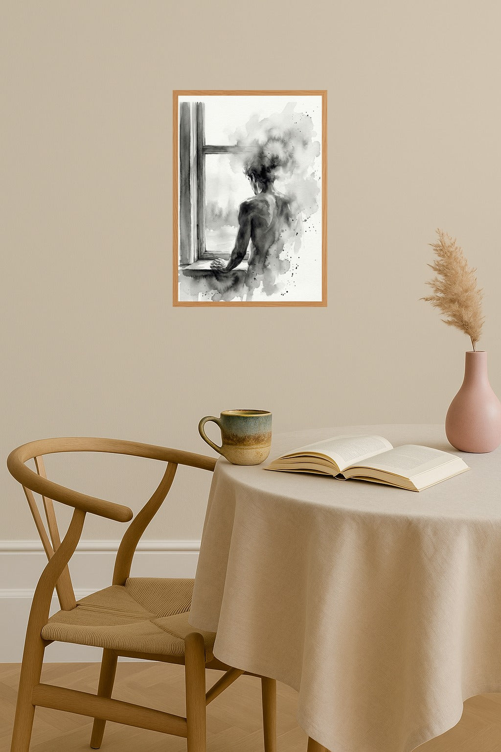 Poster mockup - Single poster in Nordic interior