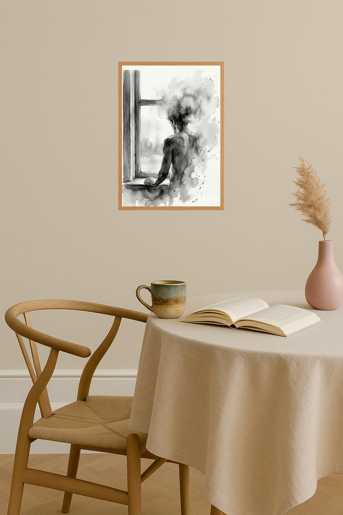 Poster mockup - Single poster in Nordic interior